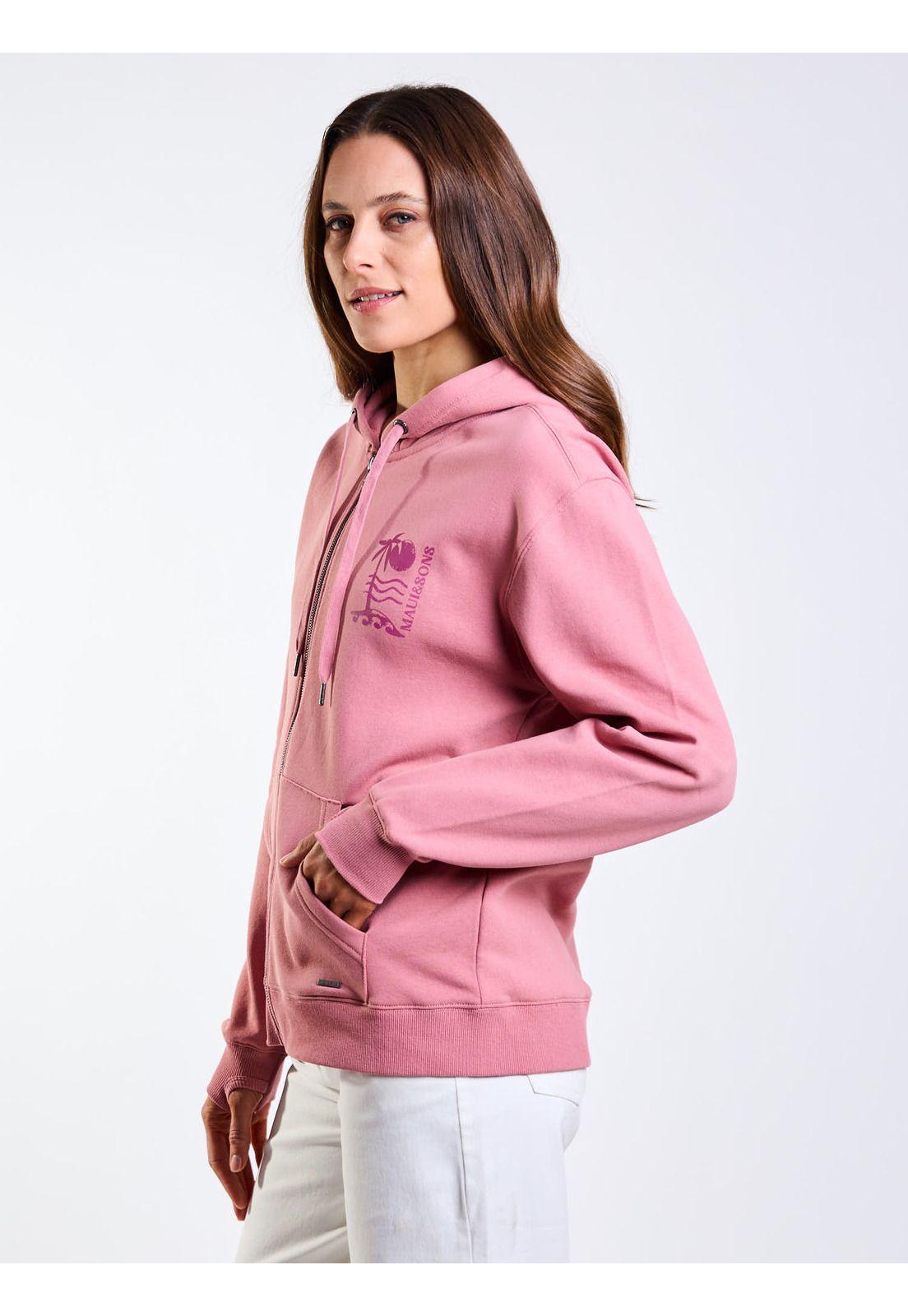 Poleron FZ Rosa Rosado Mujer Maui and Sons-2