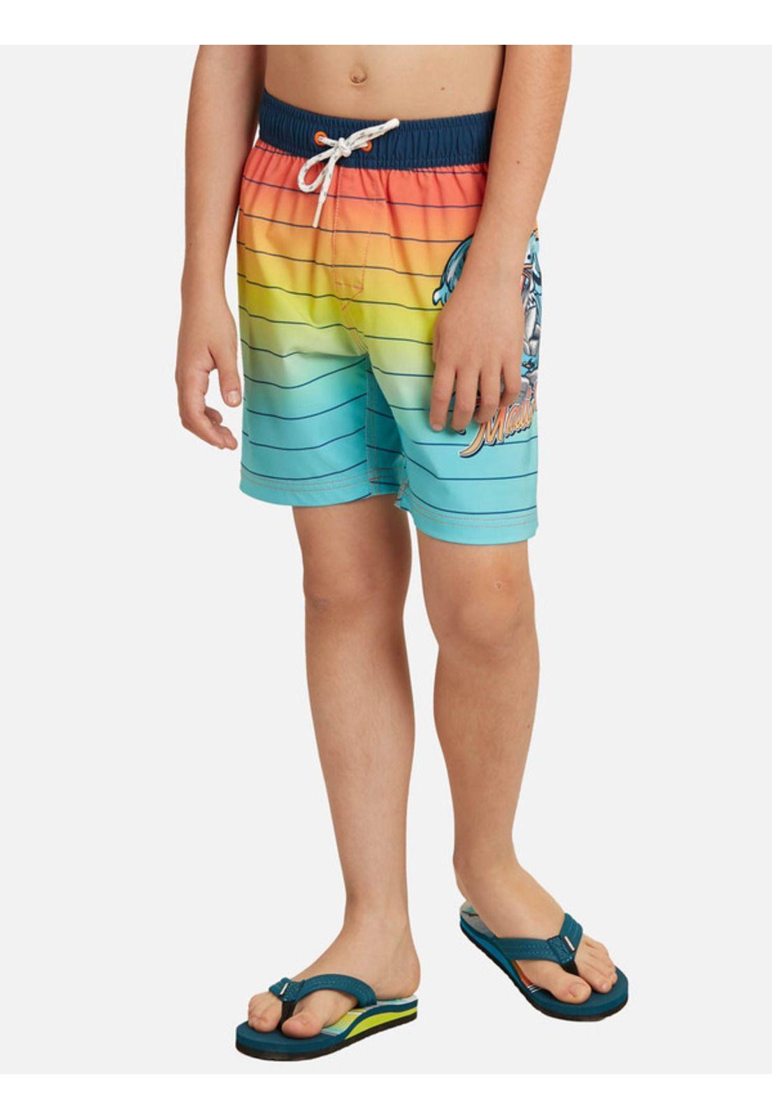 Traje De Baño Stretch Hawaiian Island Multicolor Kids Maui and sons-0