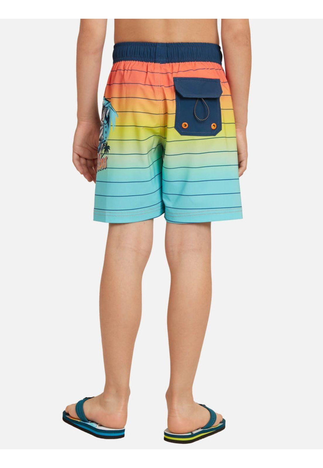 Traje De Baño Stretch Hawaiian Island Multicolor Kids Maui and sons-1