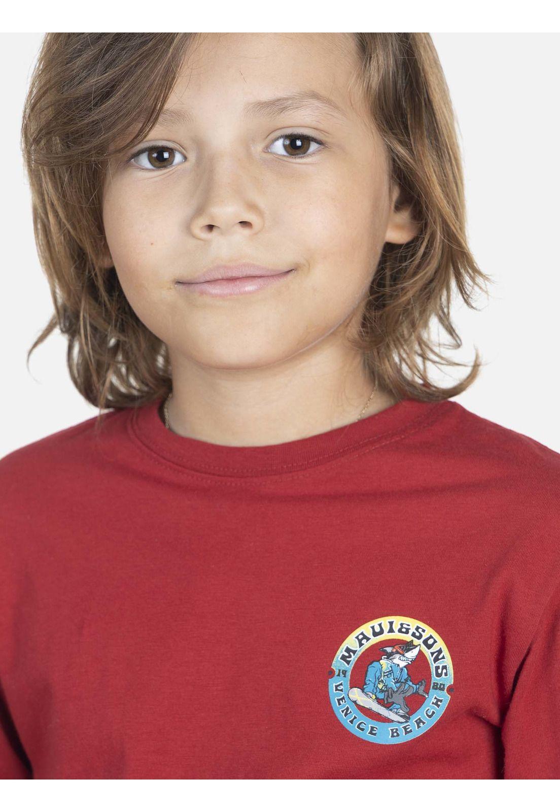 Polera Niño VENICEKIDS Rojo Maui and Sons-2