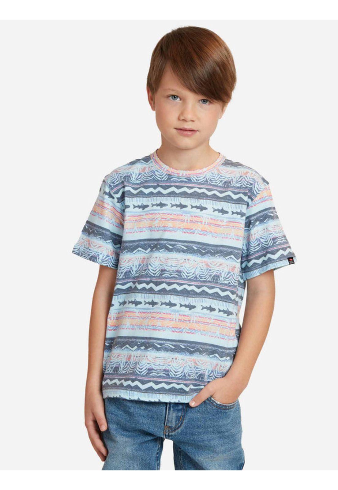 Polera Shark Island Hawaii Kids Niño Multicolor Maui And Sons-0