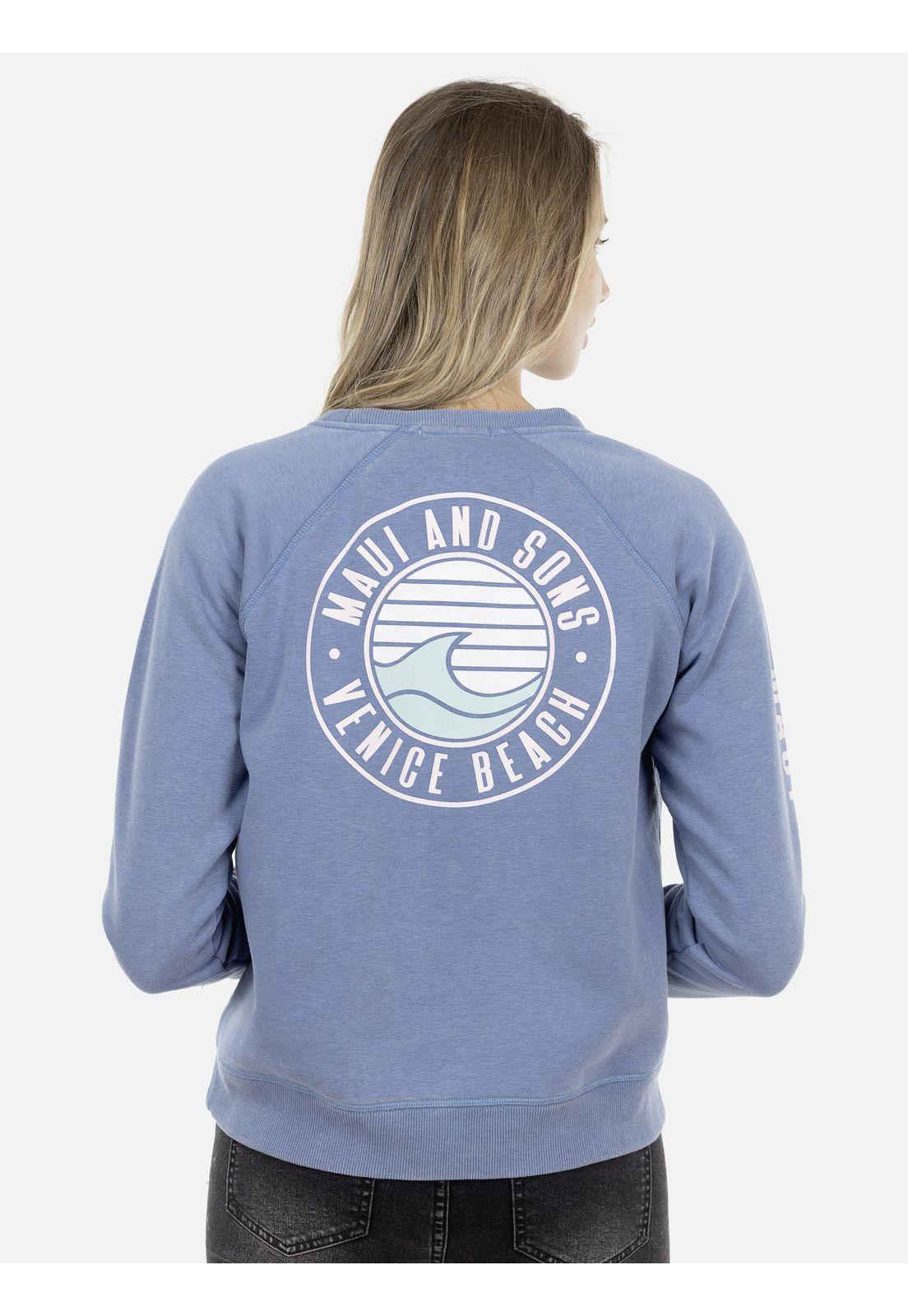 Poleron Mujer 5O226-WI21 Azul Maui and Sons-1