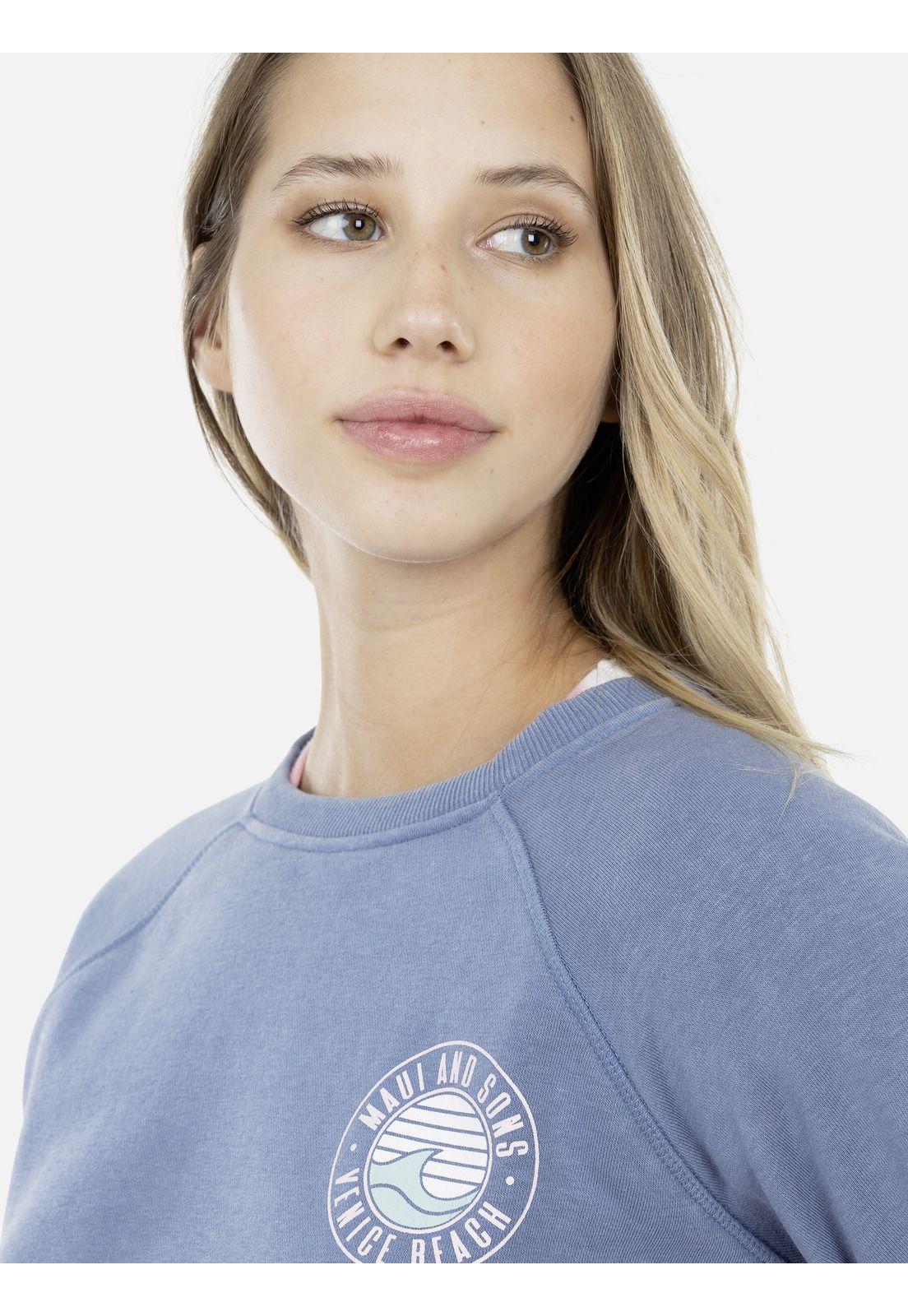 Poleron Mujer 5O226-WI21 Azul Maui and Sons-2