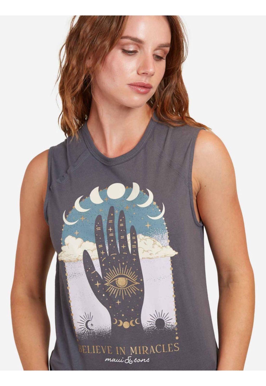 Polera Hamsa Mujer Gris Maui And Sons-2