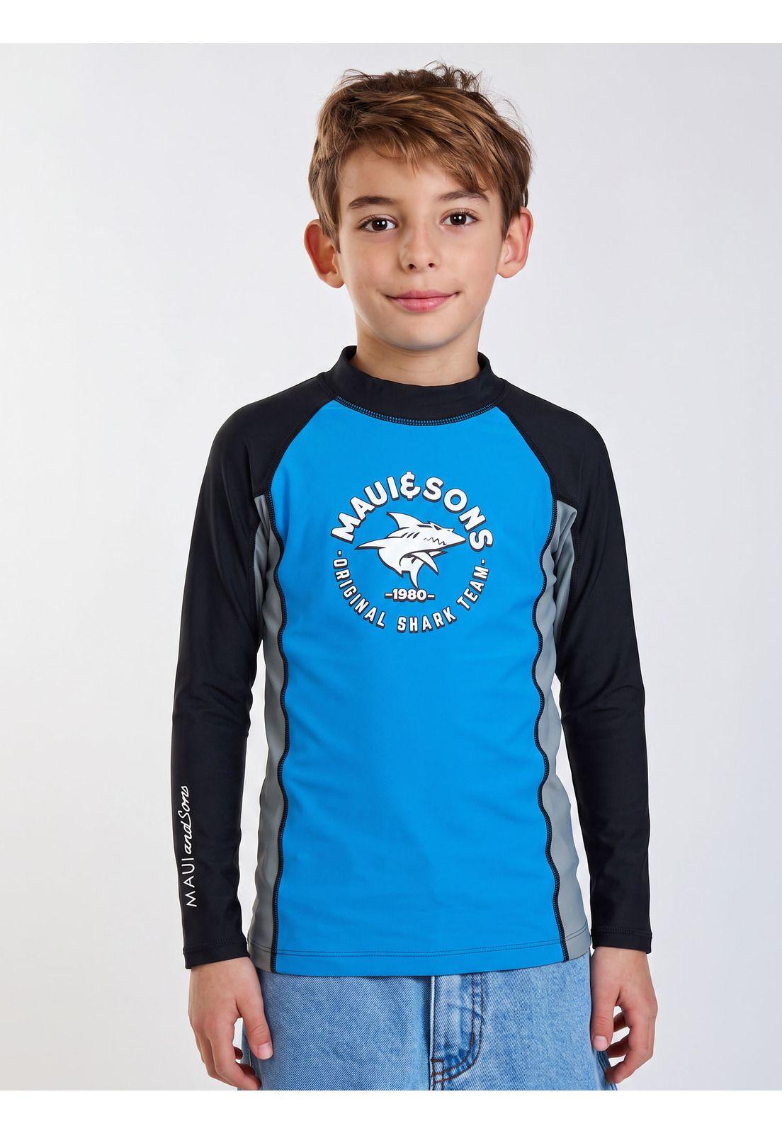 Polera UVP Freedom Azul Infantil Maui and Sons-0