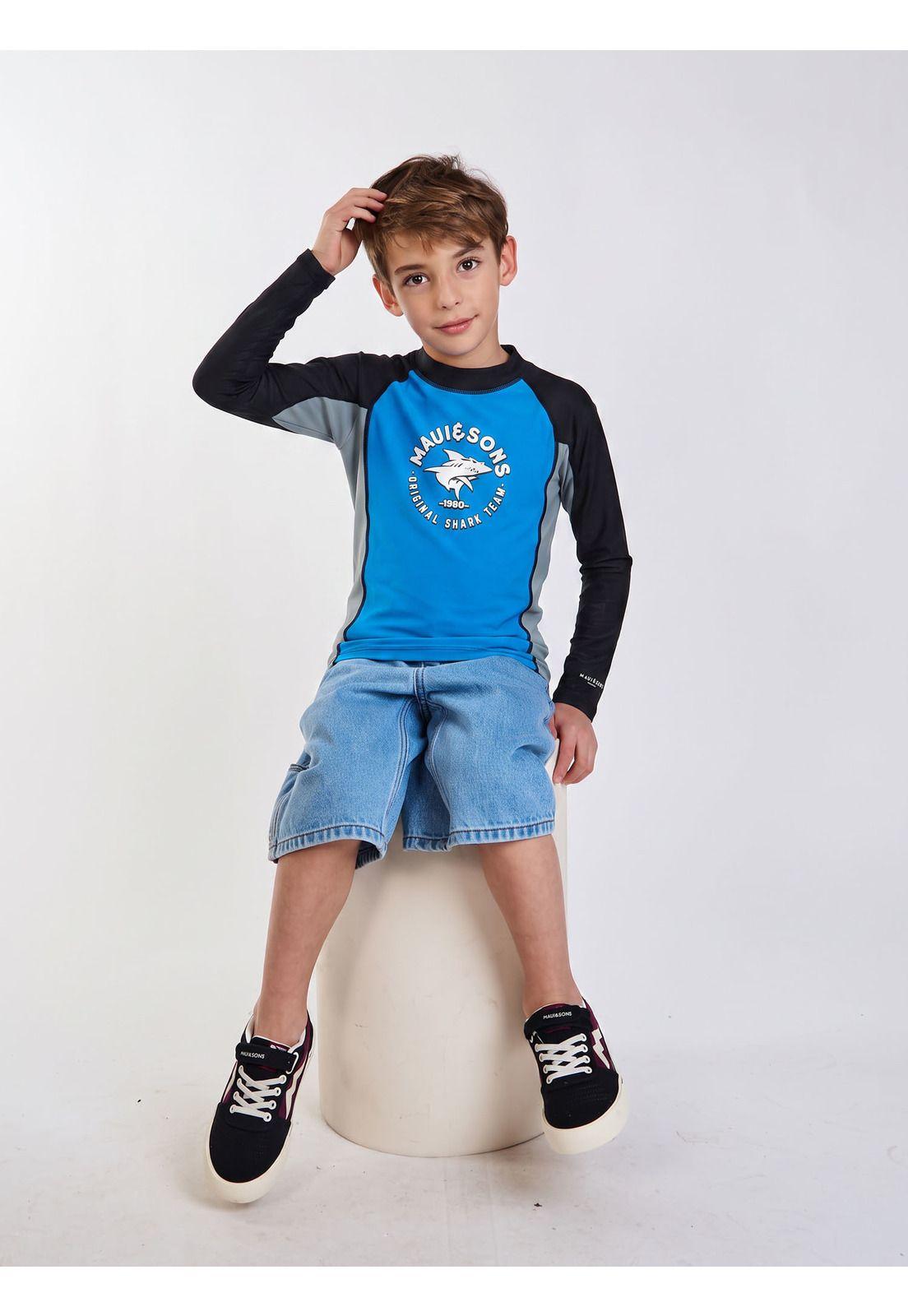Polera UVP Freedom Azul Infantil Maui and Sons-3
