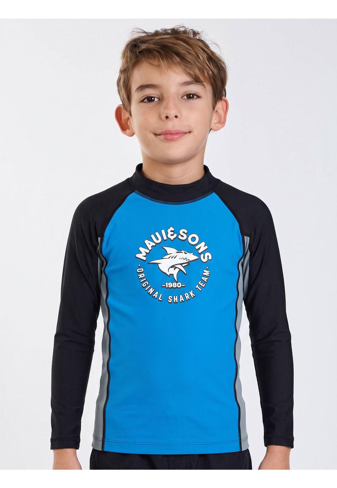 Polera UVP Freedom Azul Infantil Maui and Sons-4