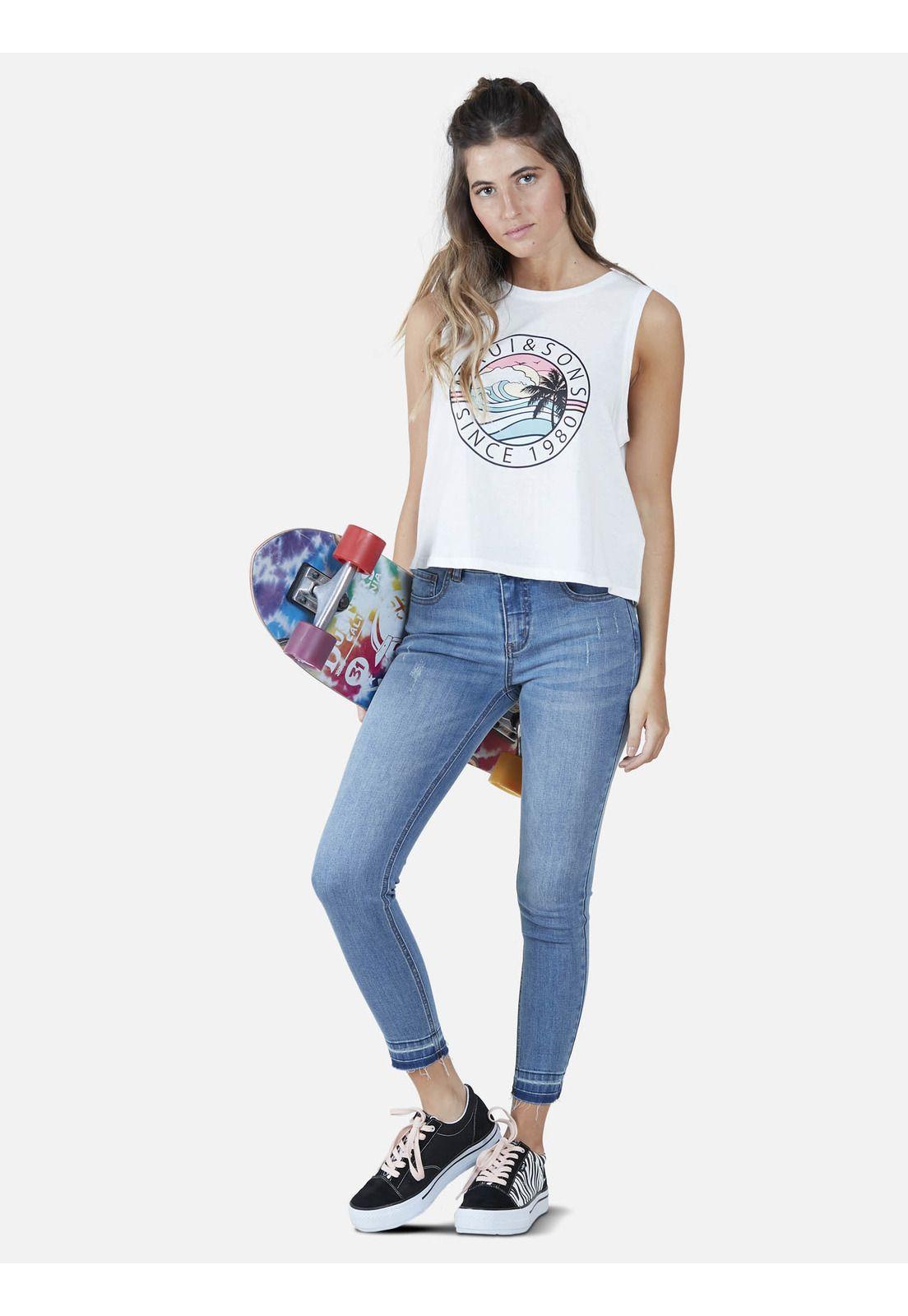 Jeans Mujer Celeste 5N157-WT21 Maui And Sons-3