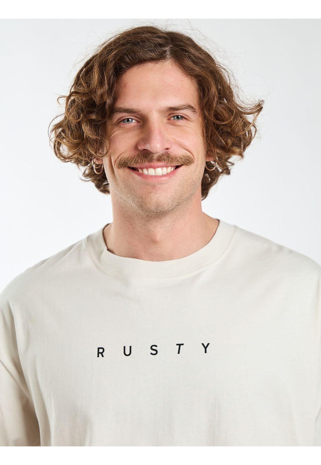 Polera Oversize R Microbes Blanco Hombre Rusty-3