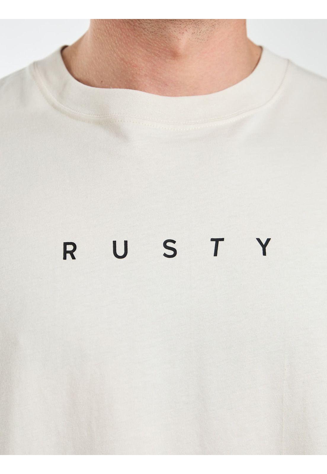 Polera Oversize R Microbes Blanco Hombre Rusty-4