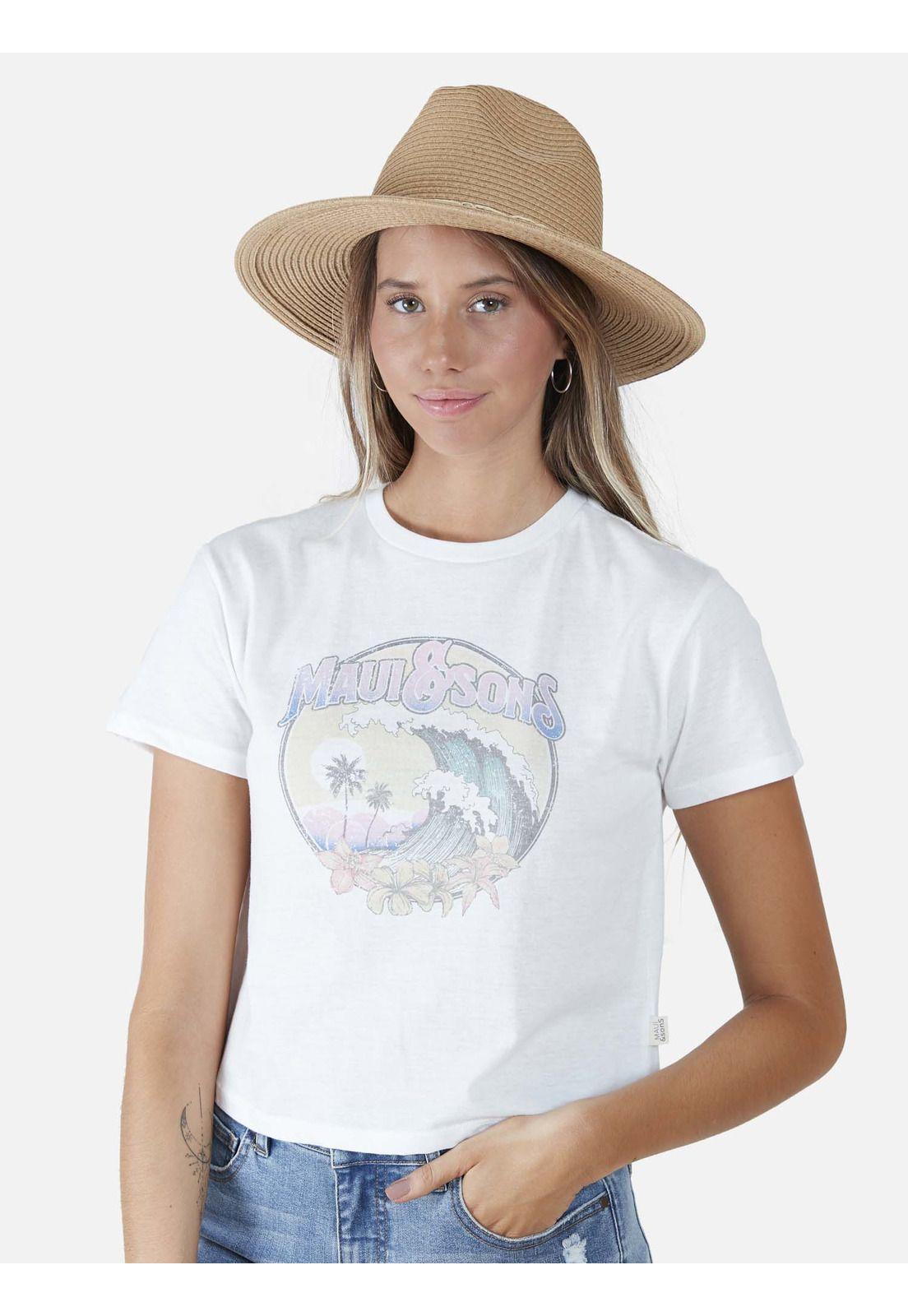 Polera  Mujer Blanco 5P513-WV22 Maui And Sons-0