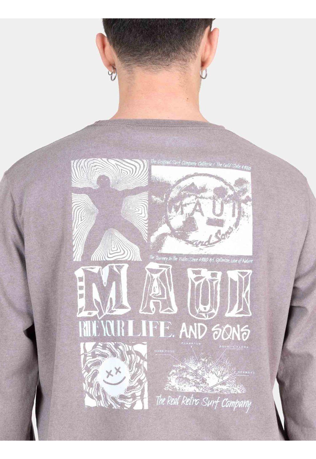 Polera ML Daze Café Hombre Maui And Sons-2