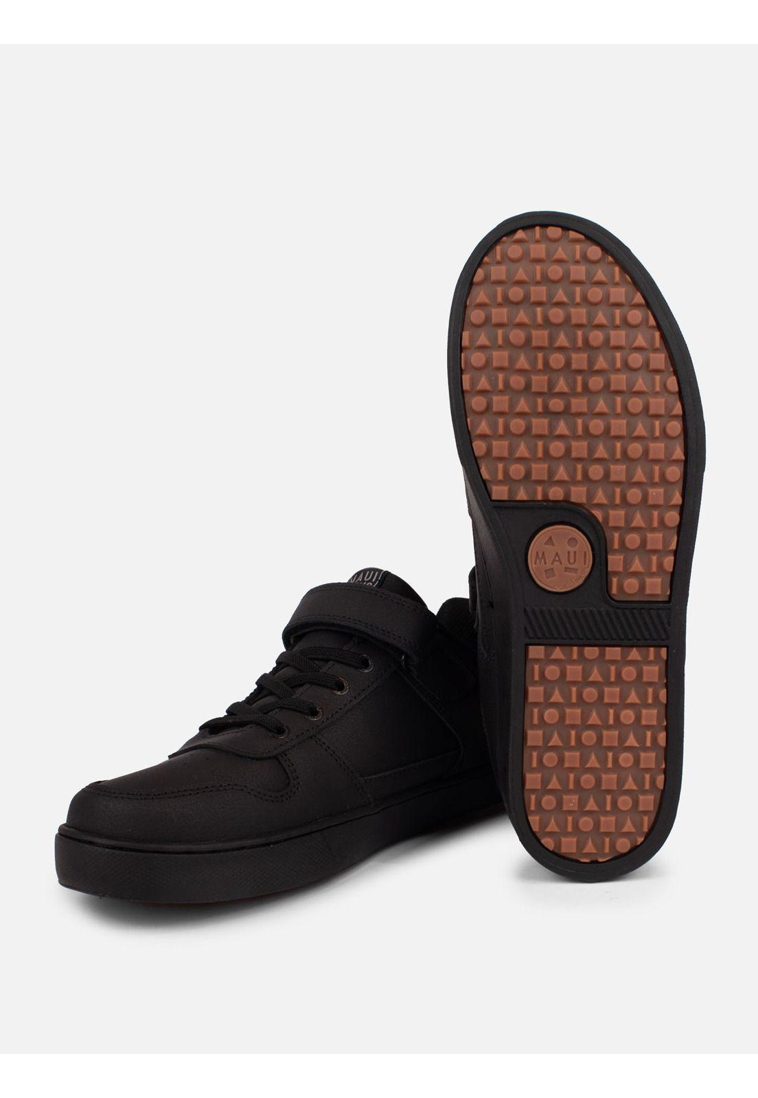 Zapatillas Escolar Poke Low Negro Juvenil Maui And Sons-4