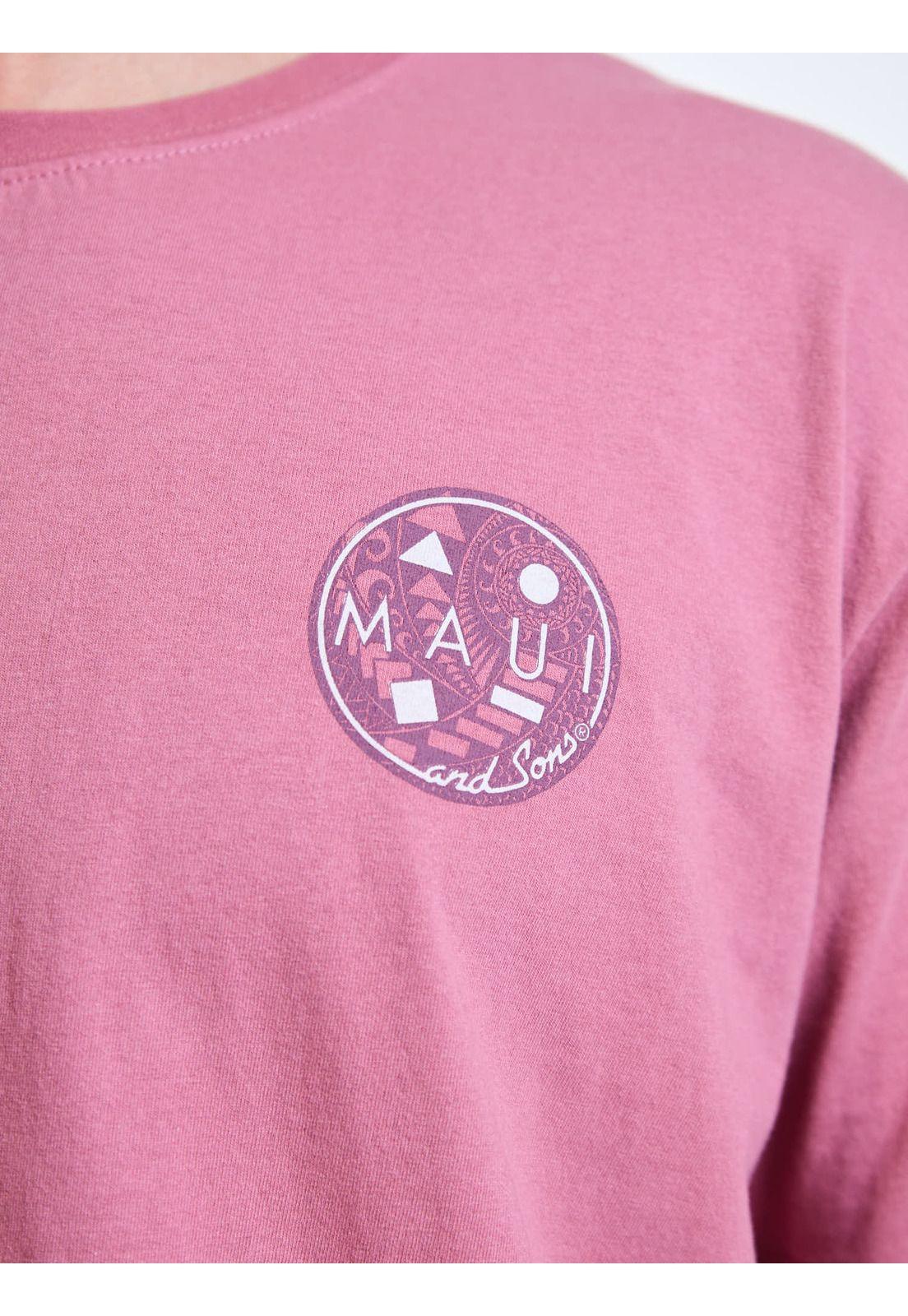 Polera MC Lagoon Rosado Hombre Maui and Sons-5