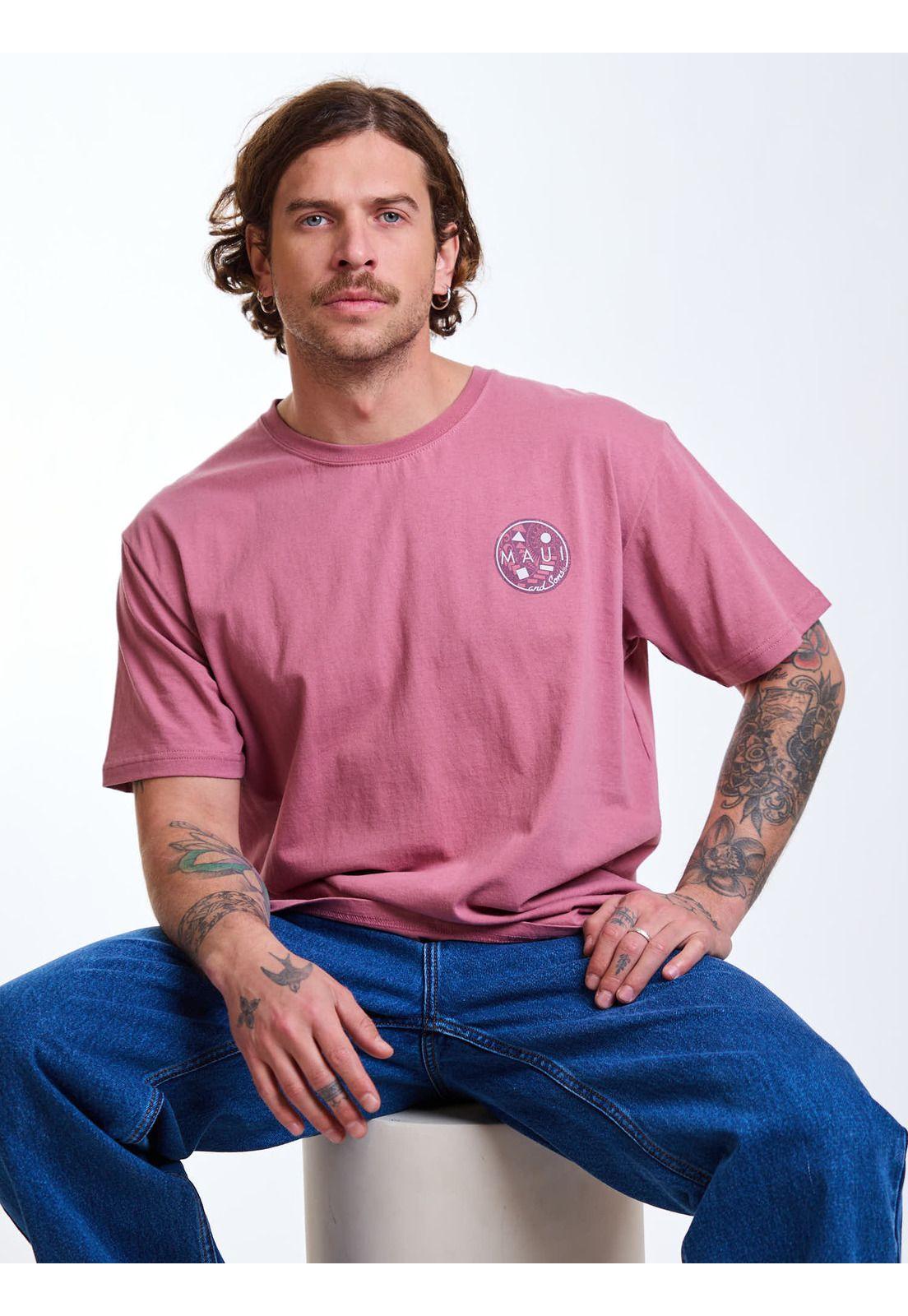 Polera MC Lagoon Rosado Hombre Maui and Sons-7