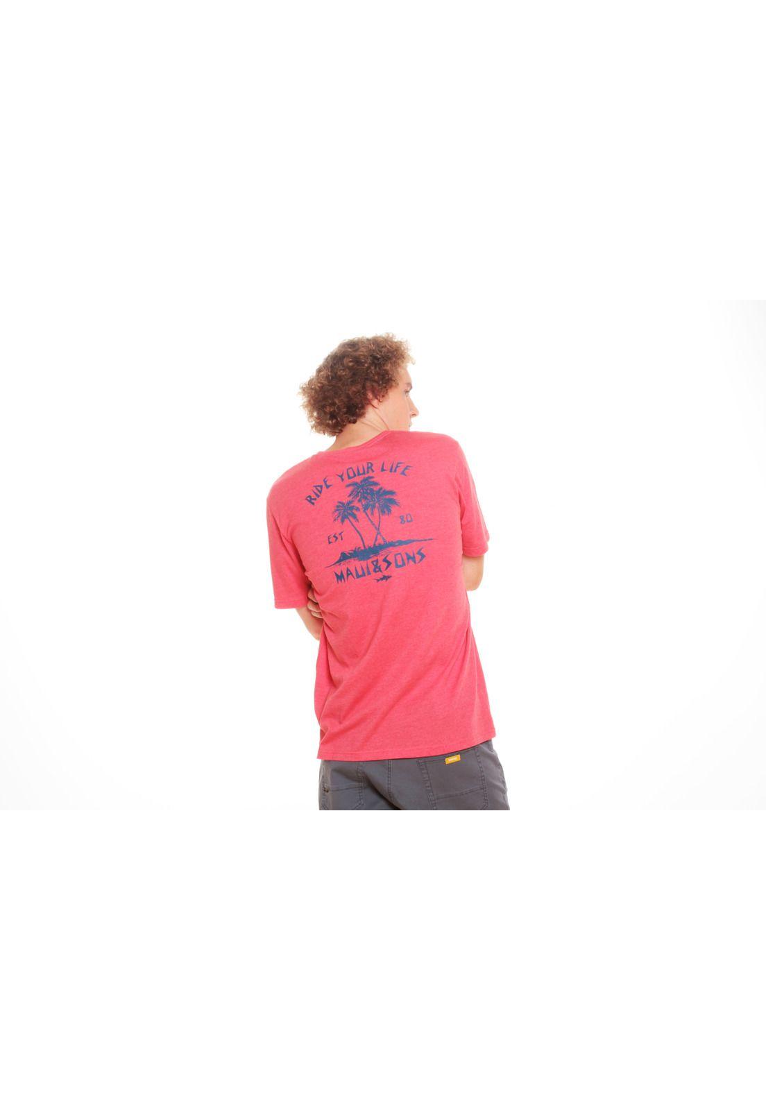 Polera Hombre 5P166-MV20 Rosado Maui and Sons-1