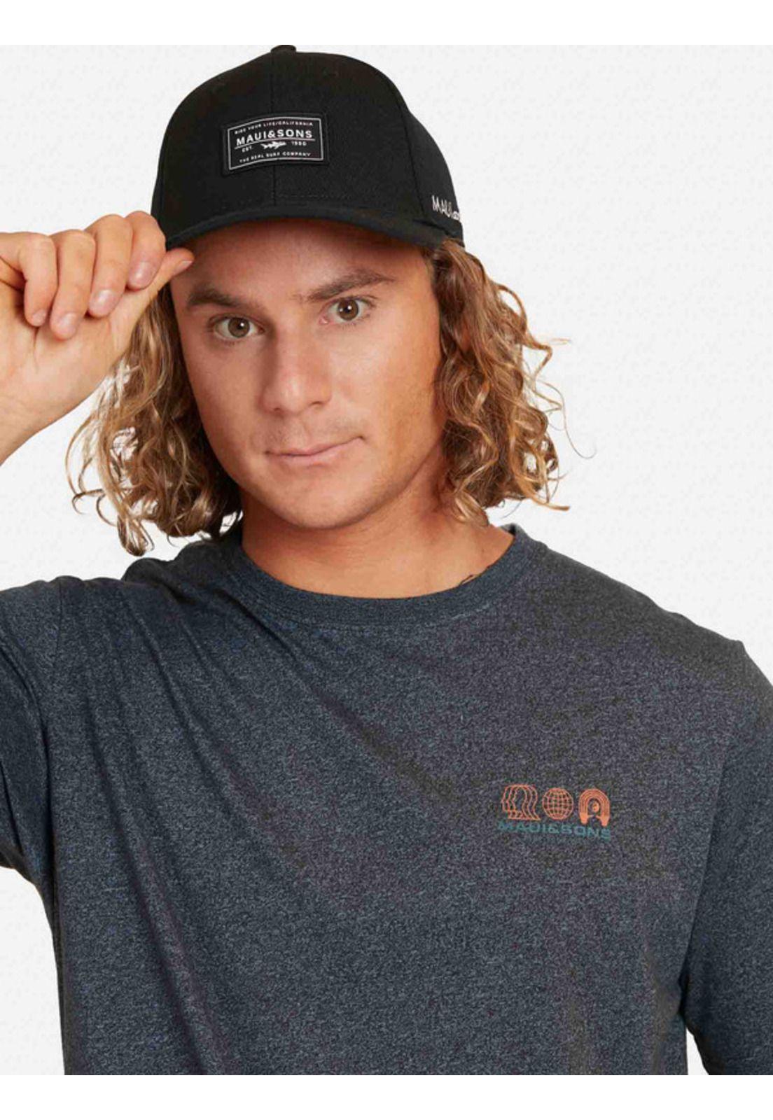 Polera Moli Worldwide Hombre Azul Maui And Sons-2
