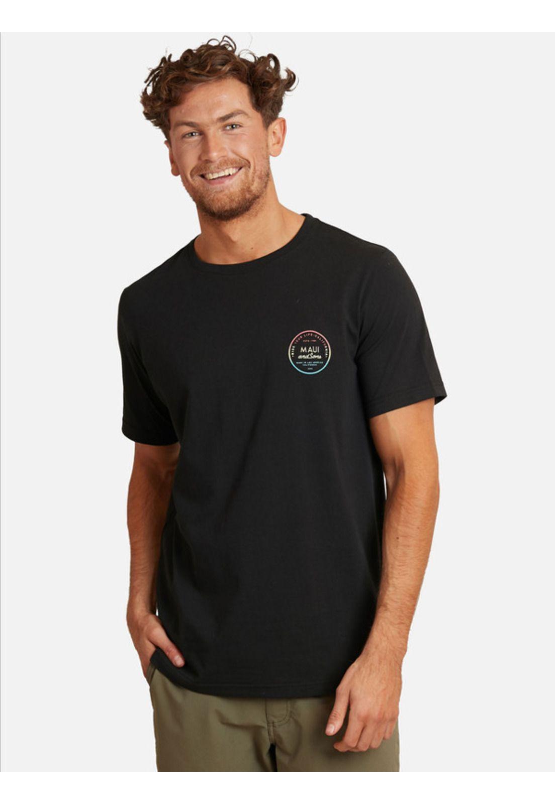 Polera Sunset Colors Negro Maui And Sons-0