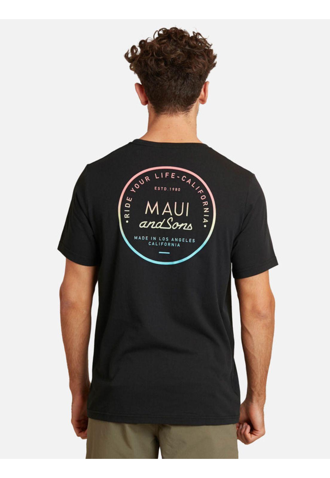 Polera Sunset Colors Negro Maui And Sons-1