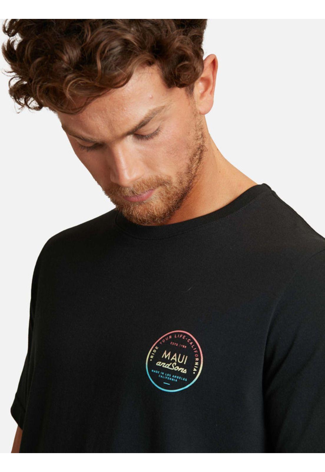 Polera Sunset Colors Negro Maui And Sons-2