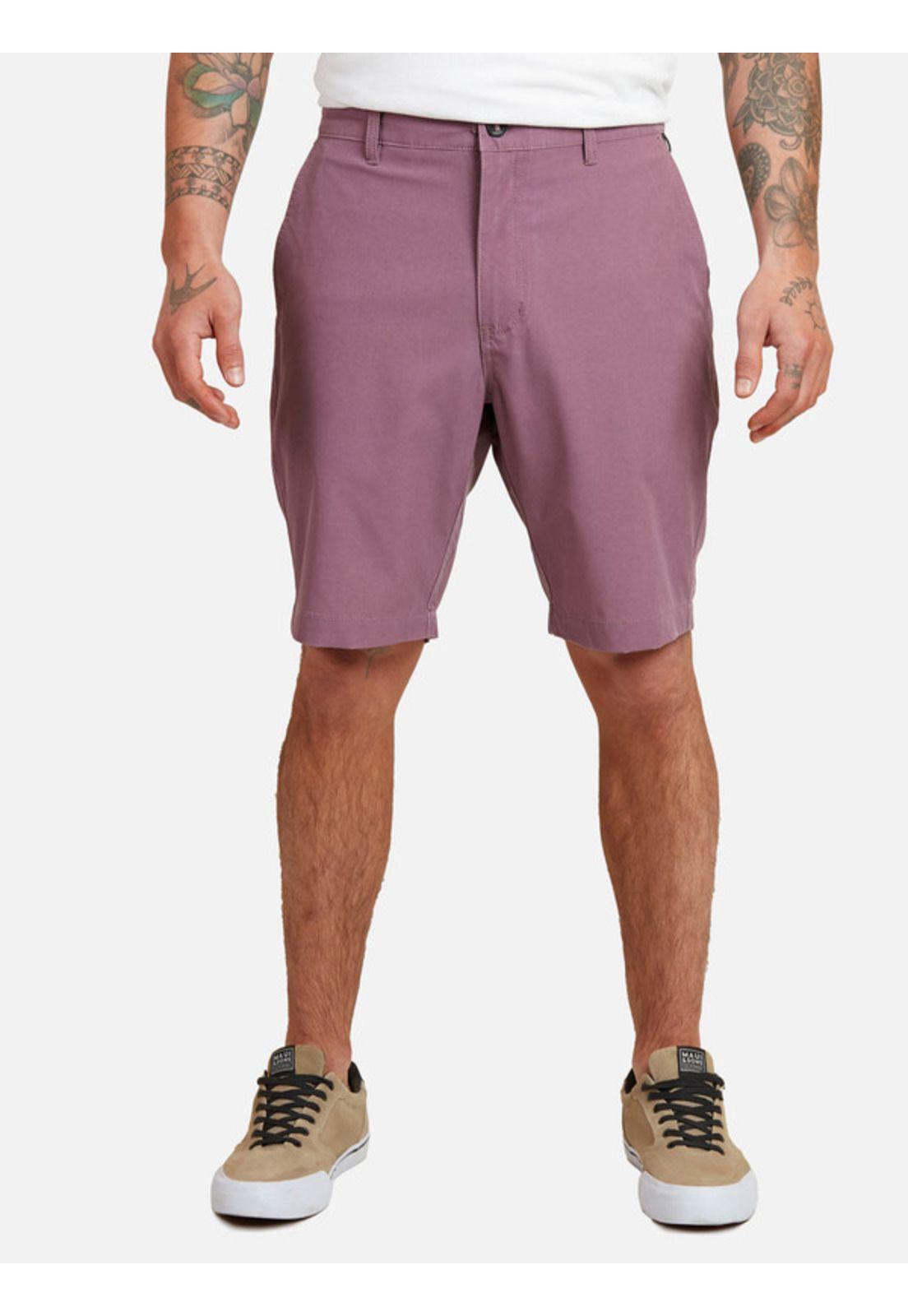 Bermuda Colored Chino Hombre Burdeo Maui And Sons-0
