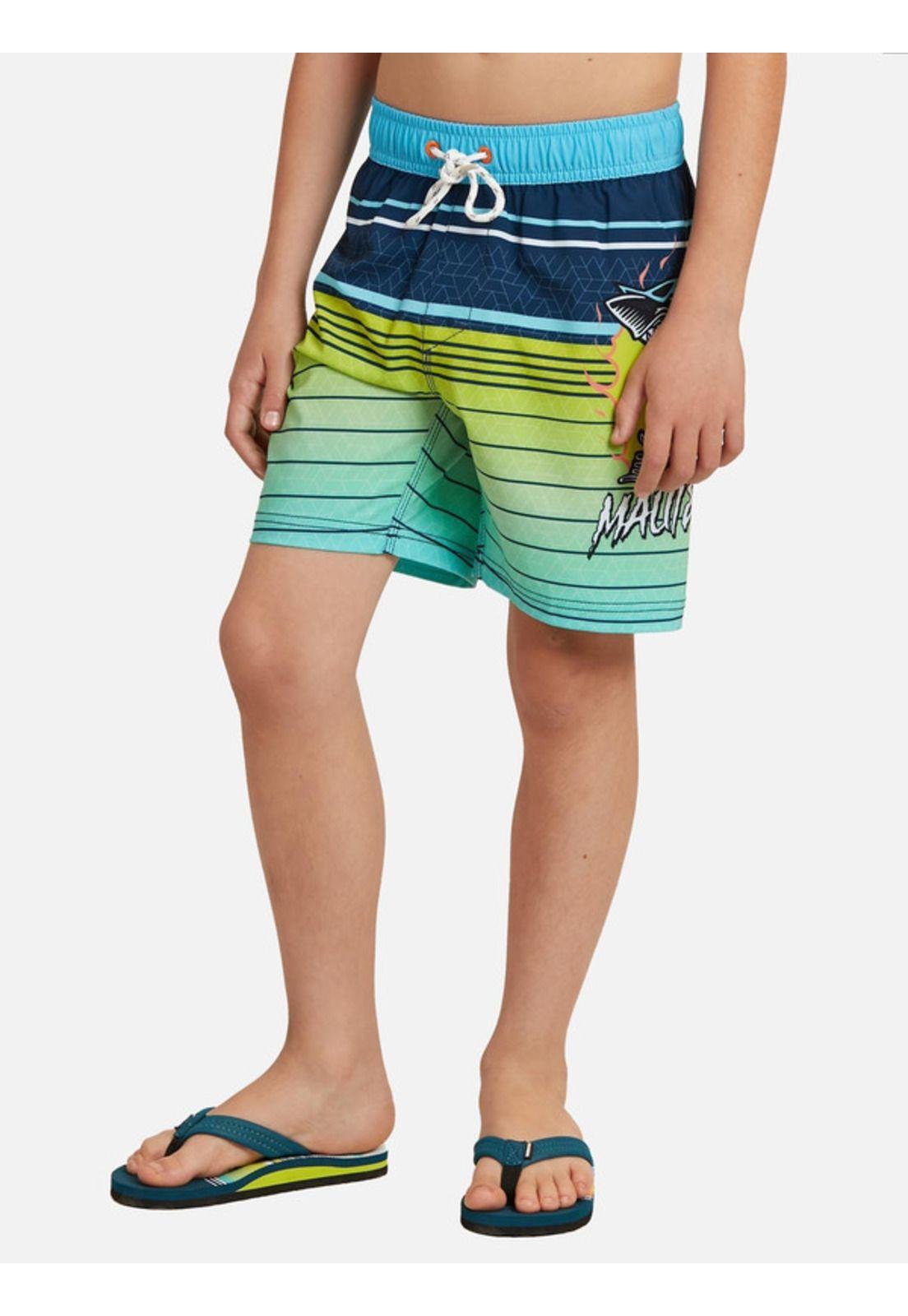 Traje De Baño Stretch Shark On Fire Multicolor Kids Maui and sons-0