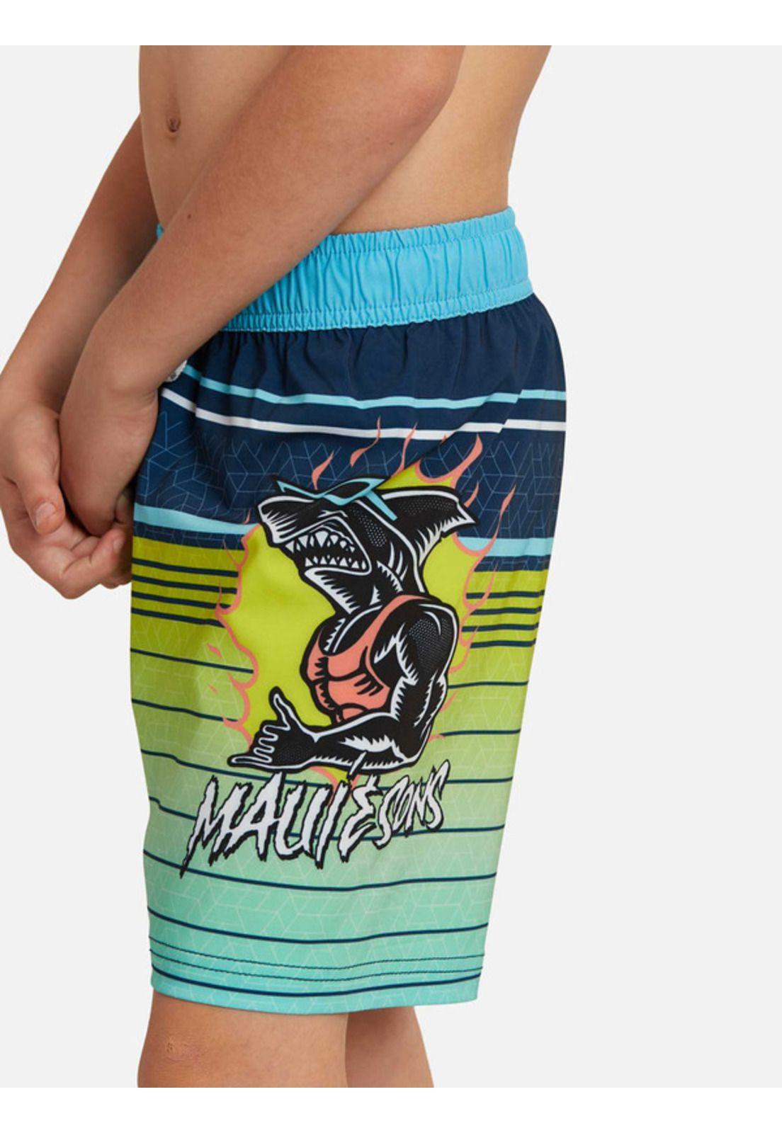 Traje De Baño Stretch Shark On Fire Multicolor Kids Maui and sons-2