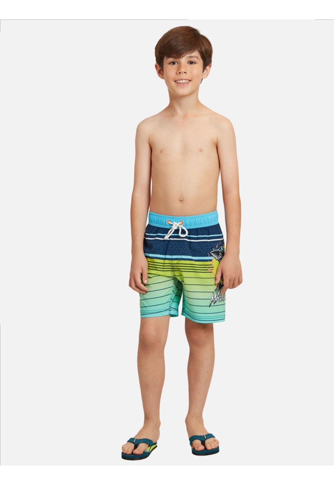 Traje De Baño Stretch Shark On Fire Multicolor Kids Maui and sons-3