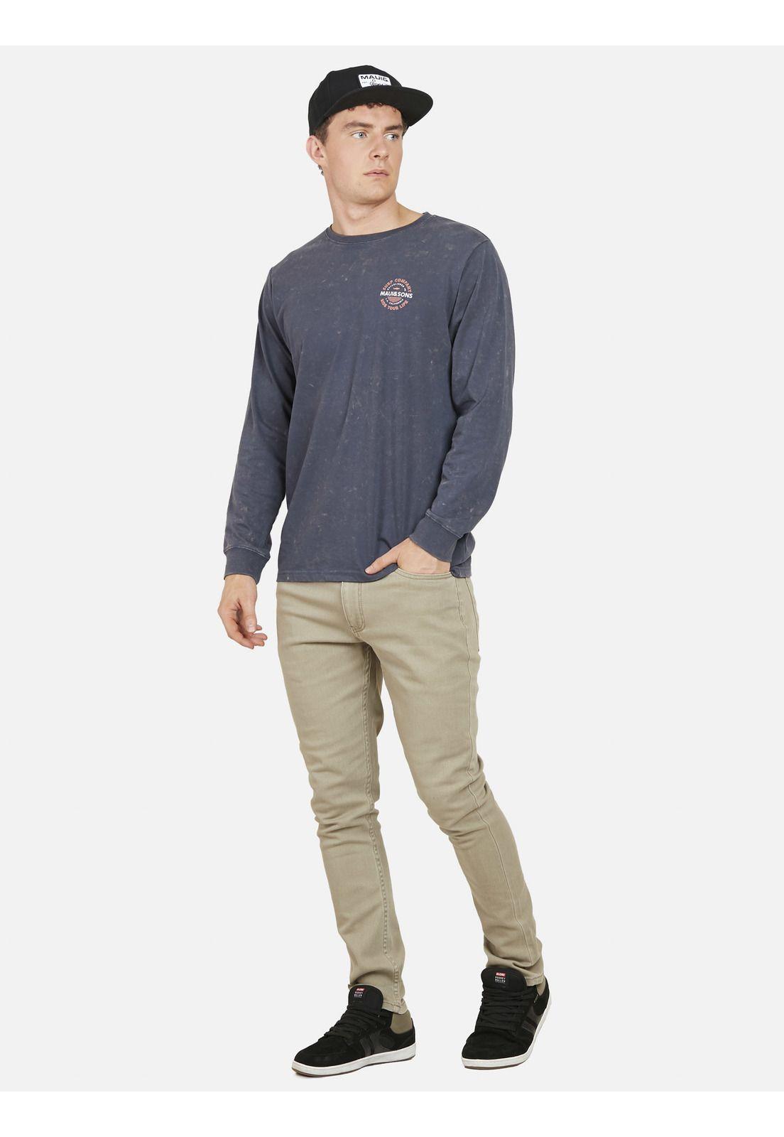 Polera GRADIENT SHARK DYE Hombre Azul Oscuro Maui and Sons-3