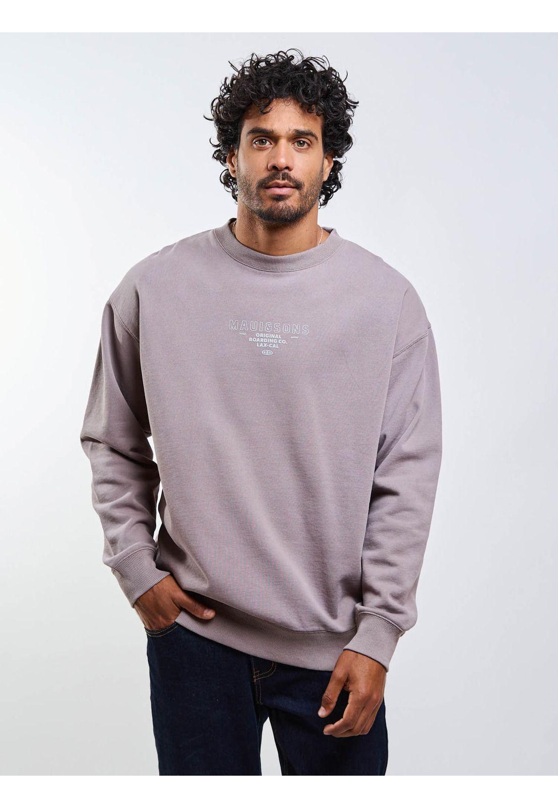 Poleron CR Original Crew Café Hombre Maui And Sons-8