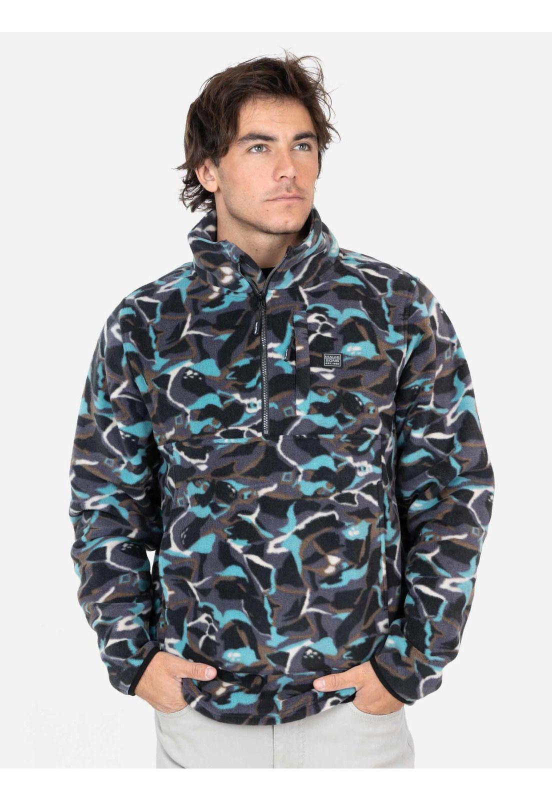 Poleron Micropolar Drif Multicolor Hombre Maui And Sons-0