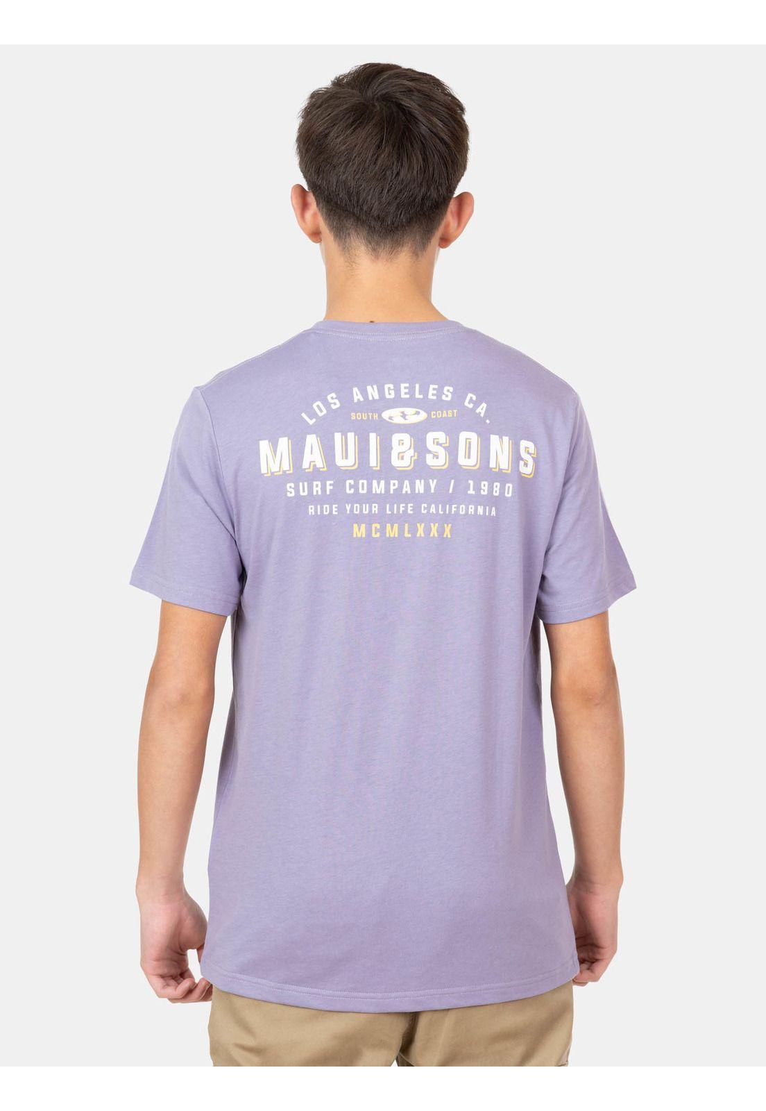 Polera MC Surf And Skate Cny Morado Infantil Maui And Sons-1