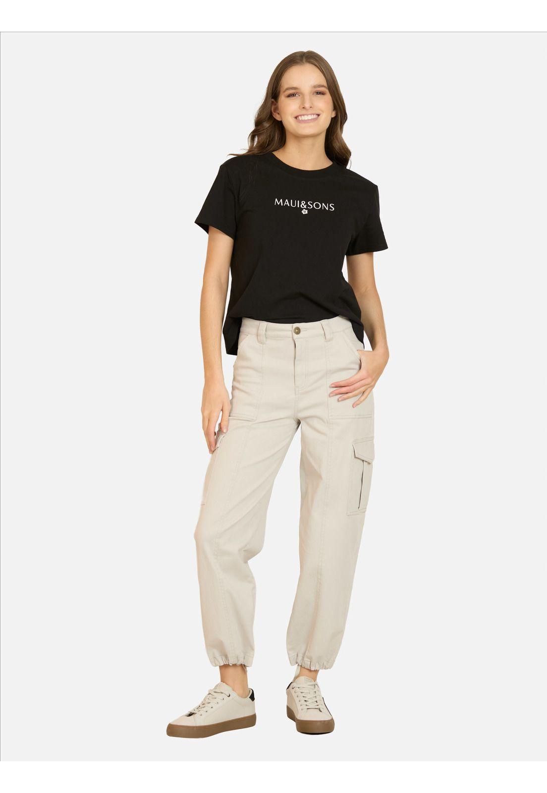 Pantalón Honua Beige Mujer Maui And Sons-4