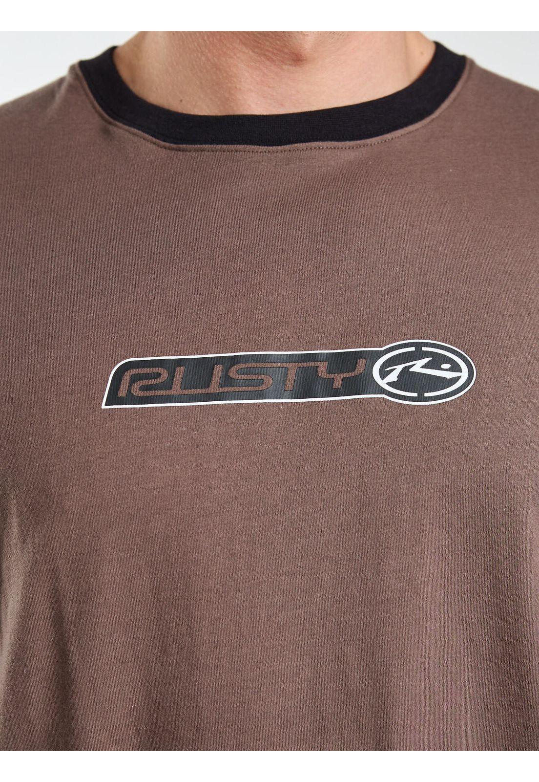Polera MC Whitewash Café Hombre Rusty-4