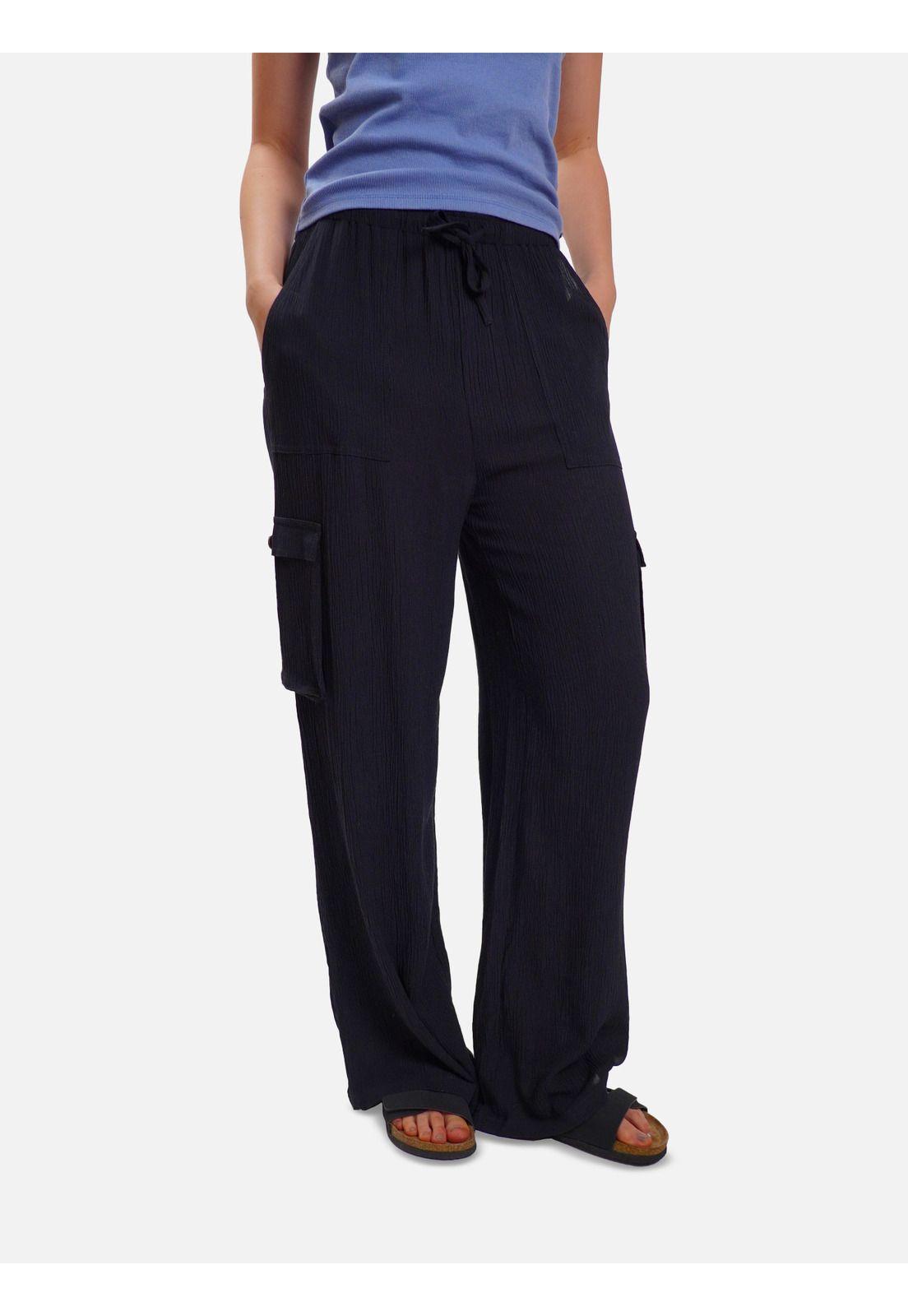 Pantalón Monoa Negro Mujer Maui And Sons-0