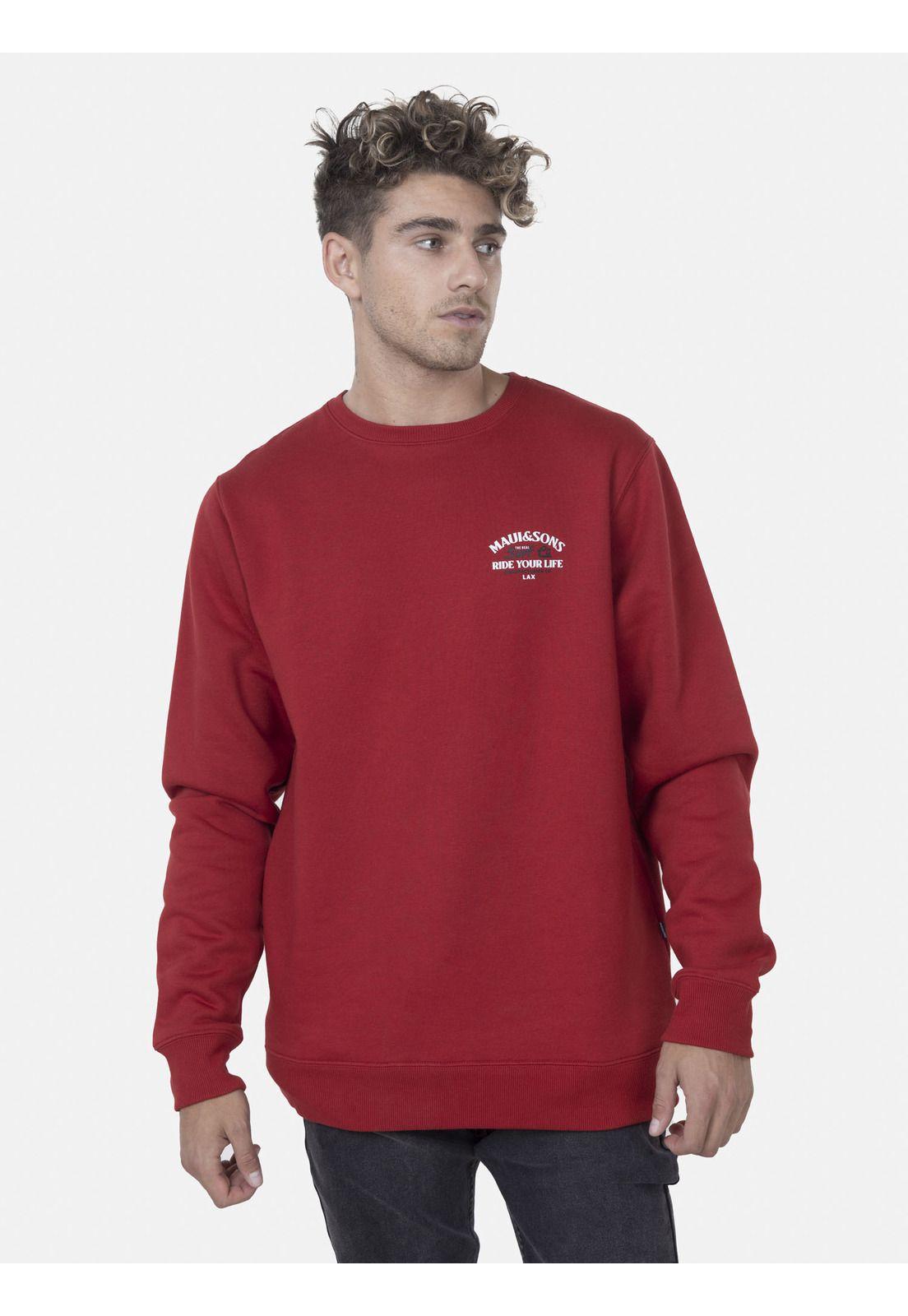 Poleron Hombre 5O1032 Rojo Maui and Sons-0