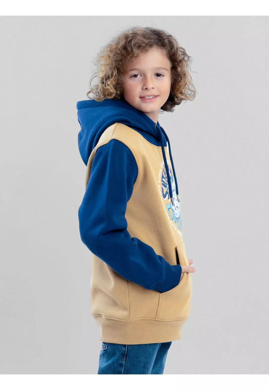 Poleron Canguro Culture Café Infantil Maui And Sons-2