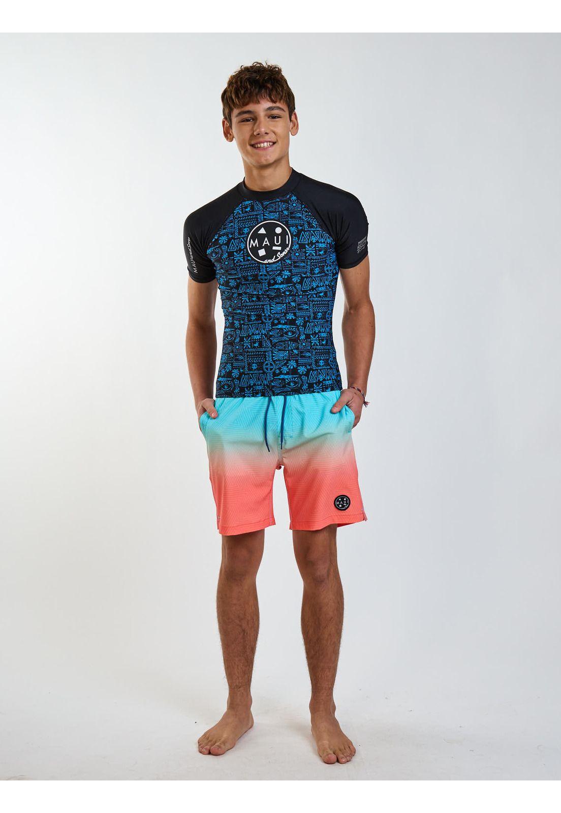 Polera UVP Palms Multicolor Infantil Maui and Sons-1