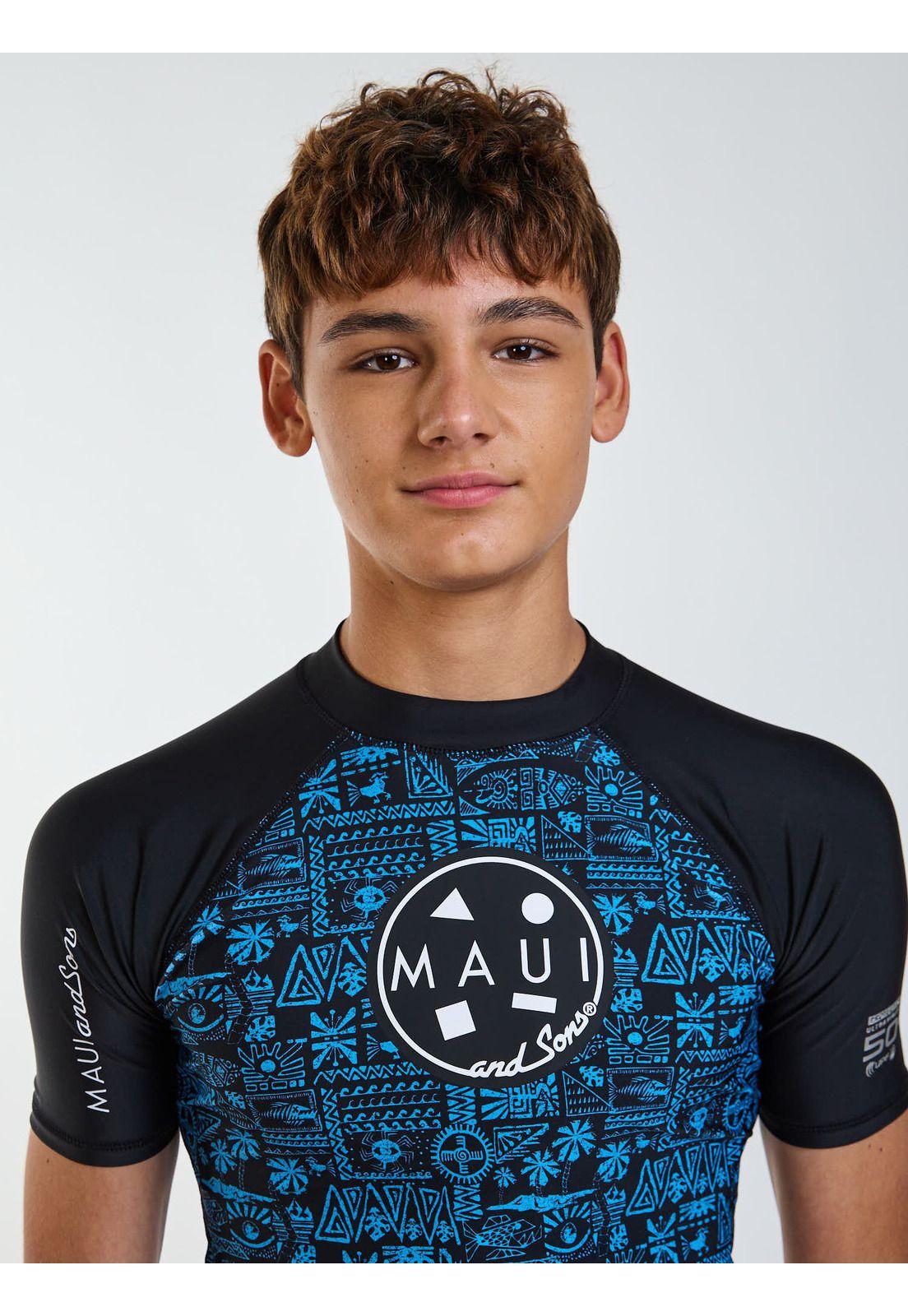 Polera UVP Palms Multicolor Infantil Maui and Sons-3