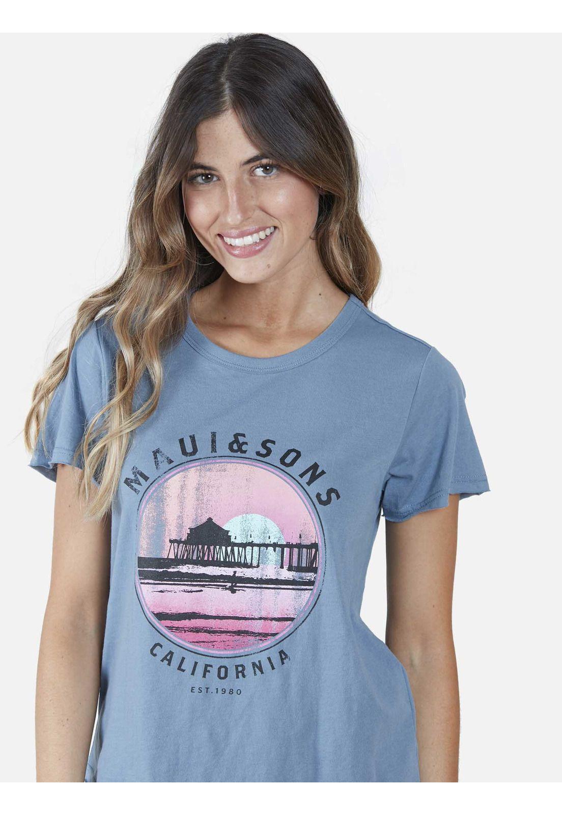 Polera Mujer Azul 5P527-WV22 Maui And Sons-2