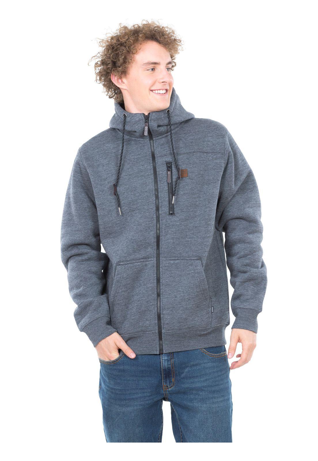 Poleron Fullzipper Hombre 5O1317-MI20 Gris-0