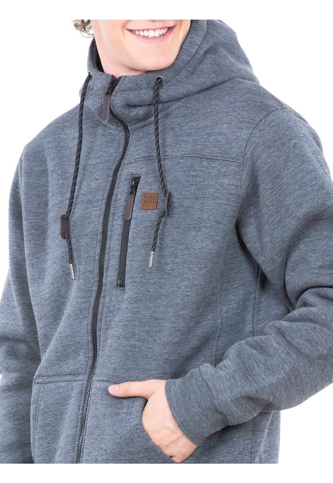 Poleron Fullzipper Hombre 5O1317-MI20 Gris-2