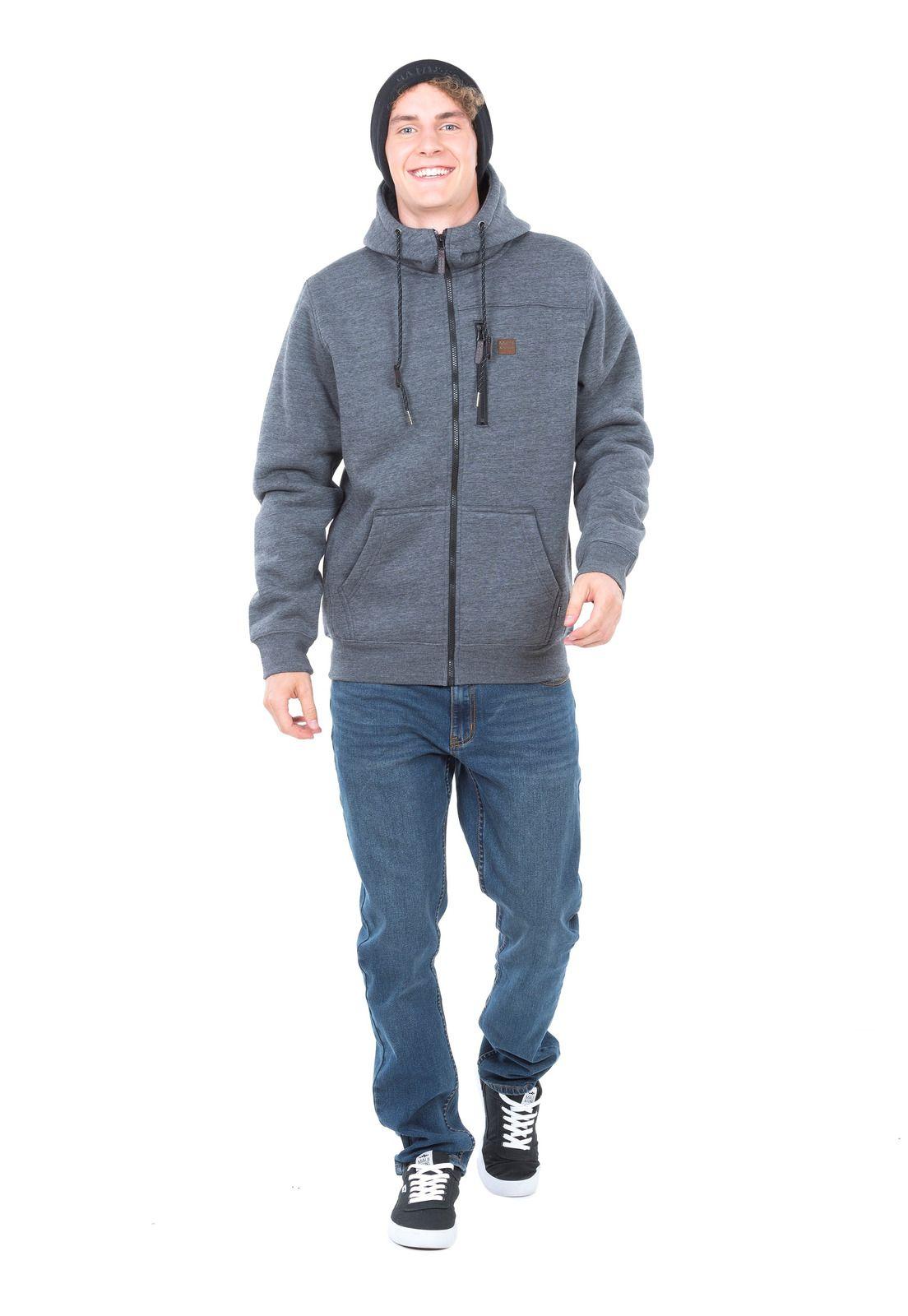 Poleron Fullzipper Hombre 5O1317-MI20 Gris-3