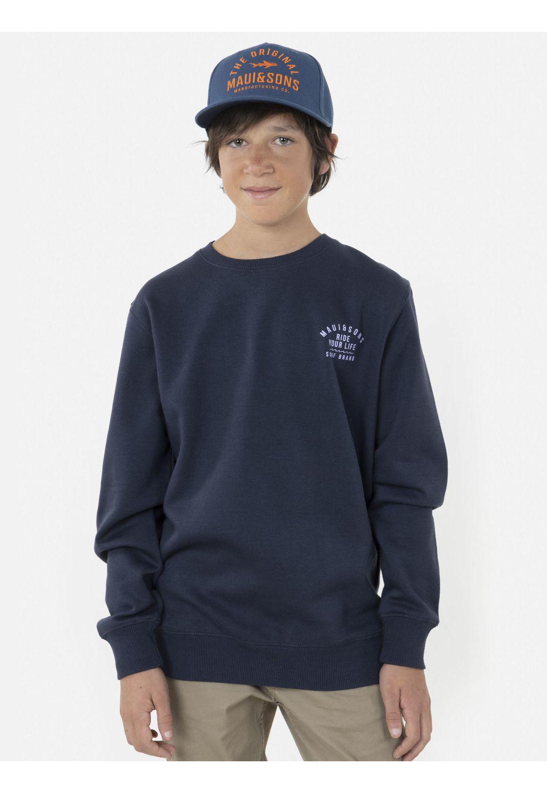 Polera SNAKE & PALM Juvenil Gris Maui and Sons-0