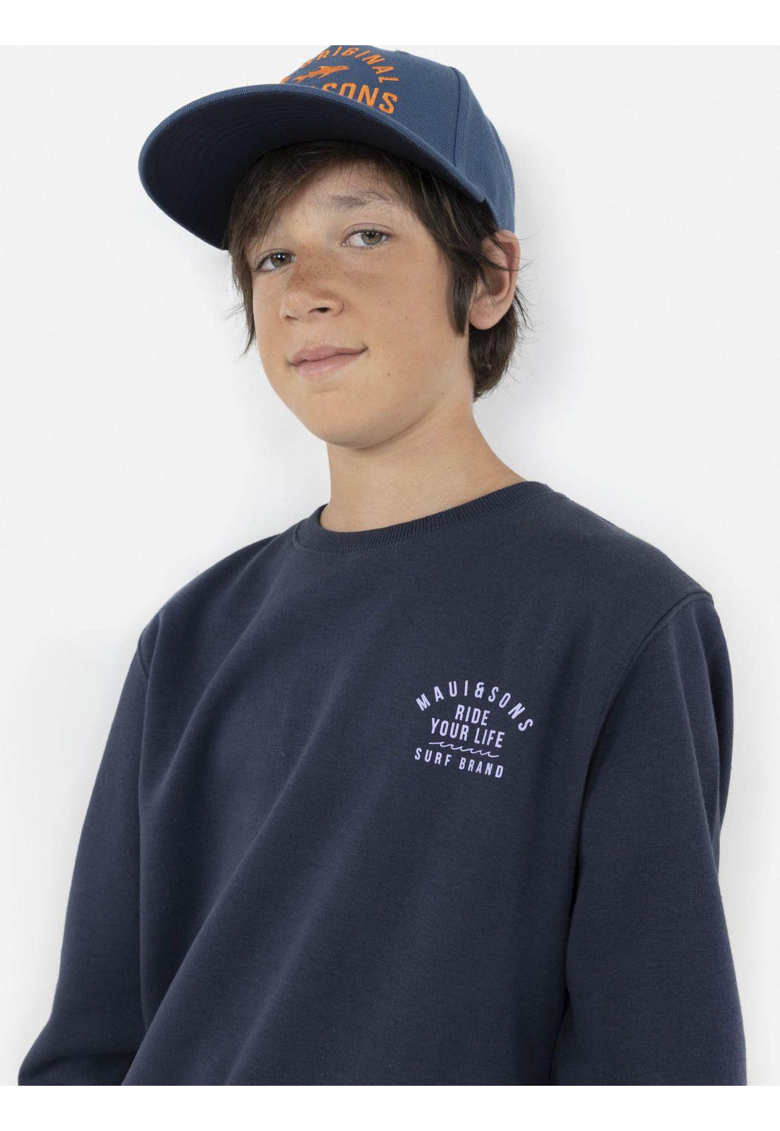 Polera SNAKE & PALM Juvenil Gris Maui and Sons-2