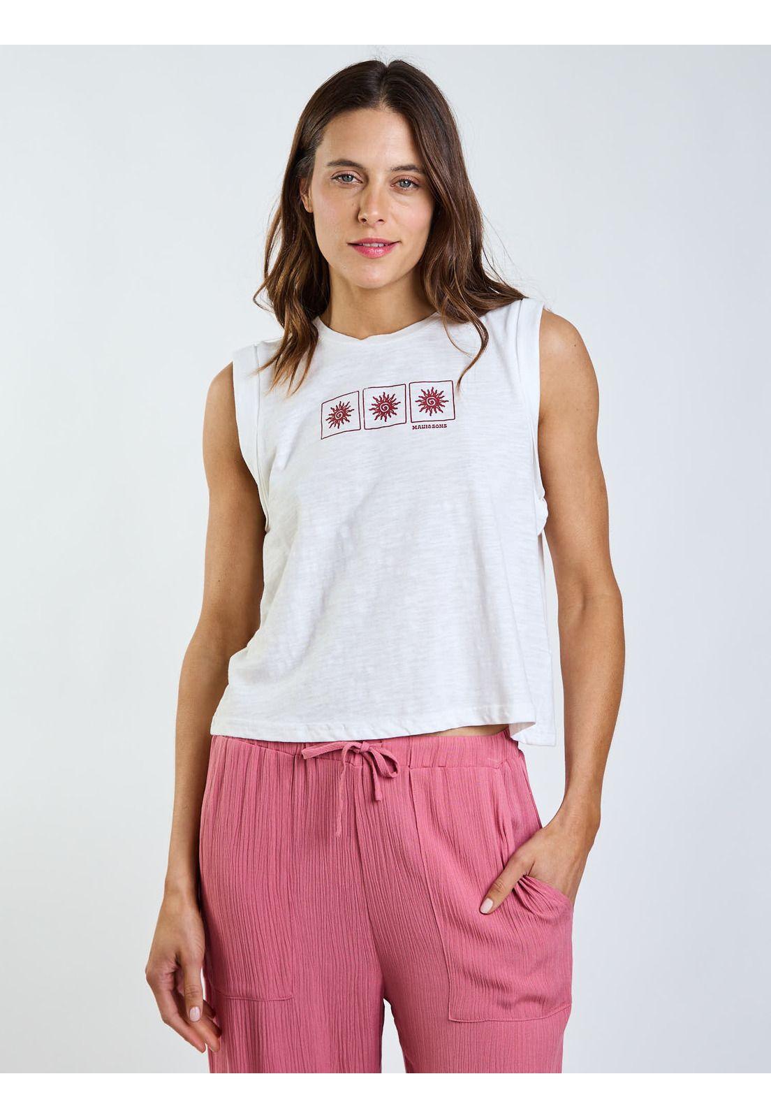 Polera SM Elen Blanco Mujer Maui and Sons-5