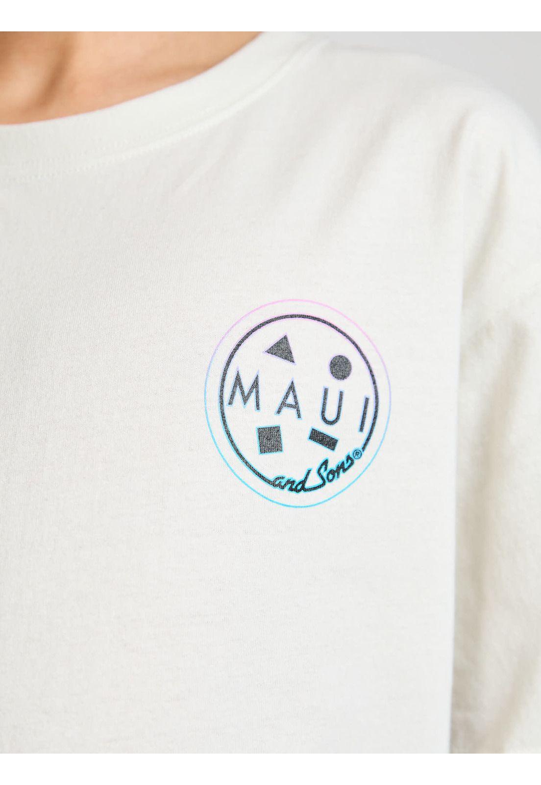 Polera MC Gradient Blanco Infantil Maui and Sons-5