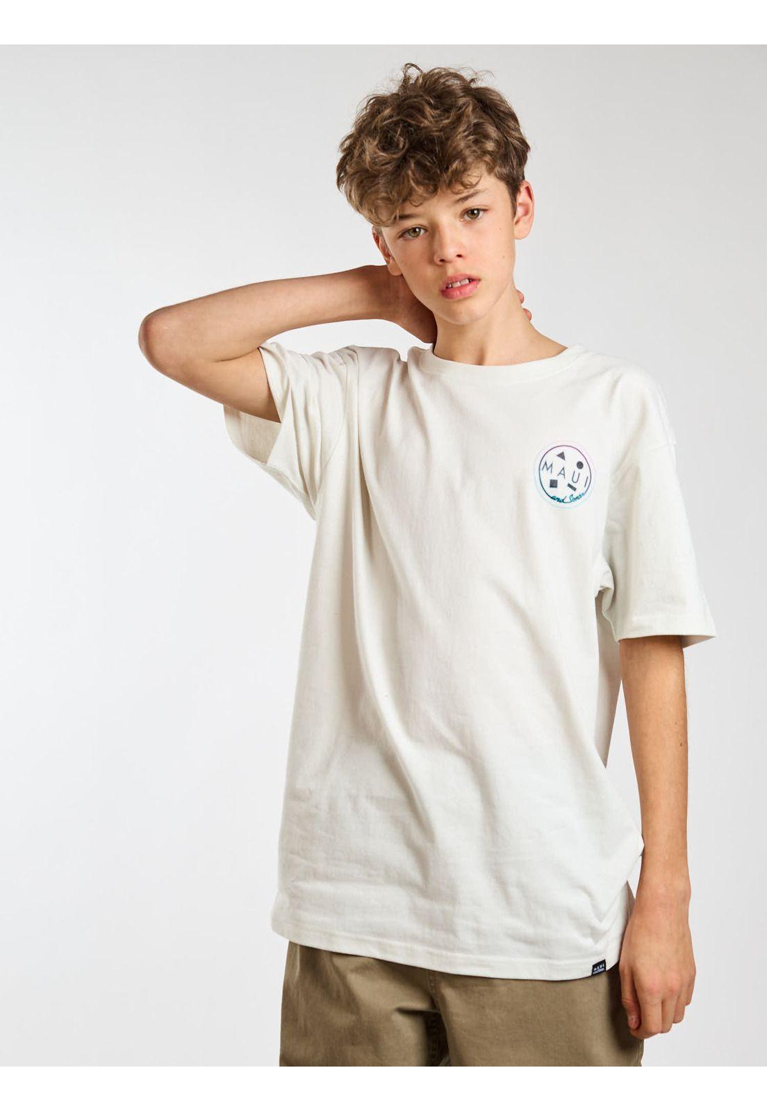Polera MC Gradient Blanco Infantil Maui and Sons-6