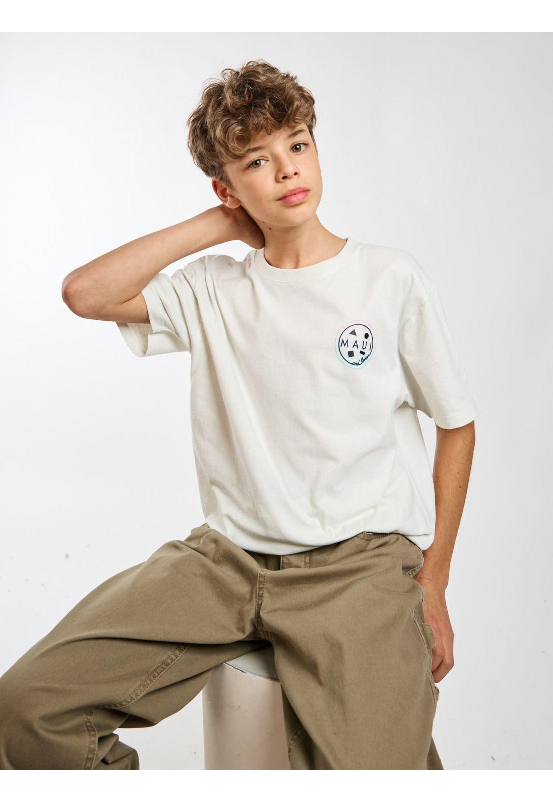 Polera MC Gradient Blanco Infantil Maui and Sons-7