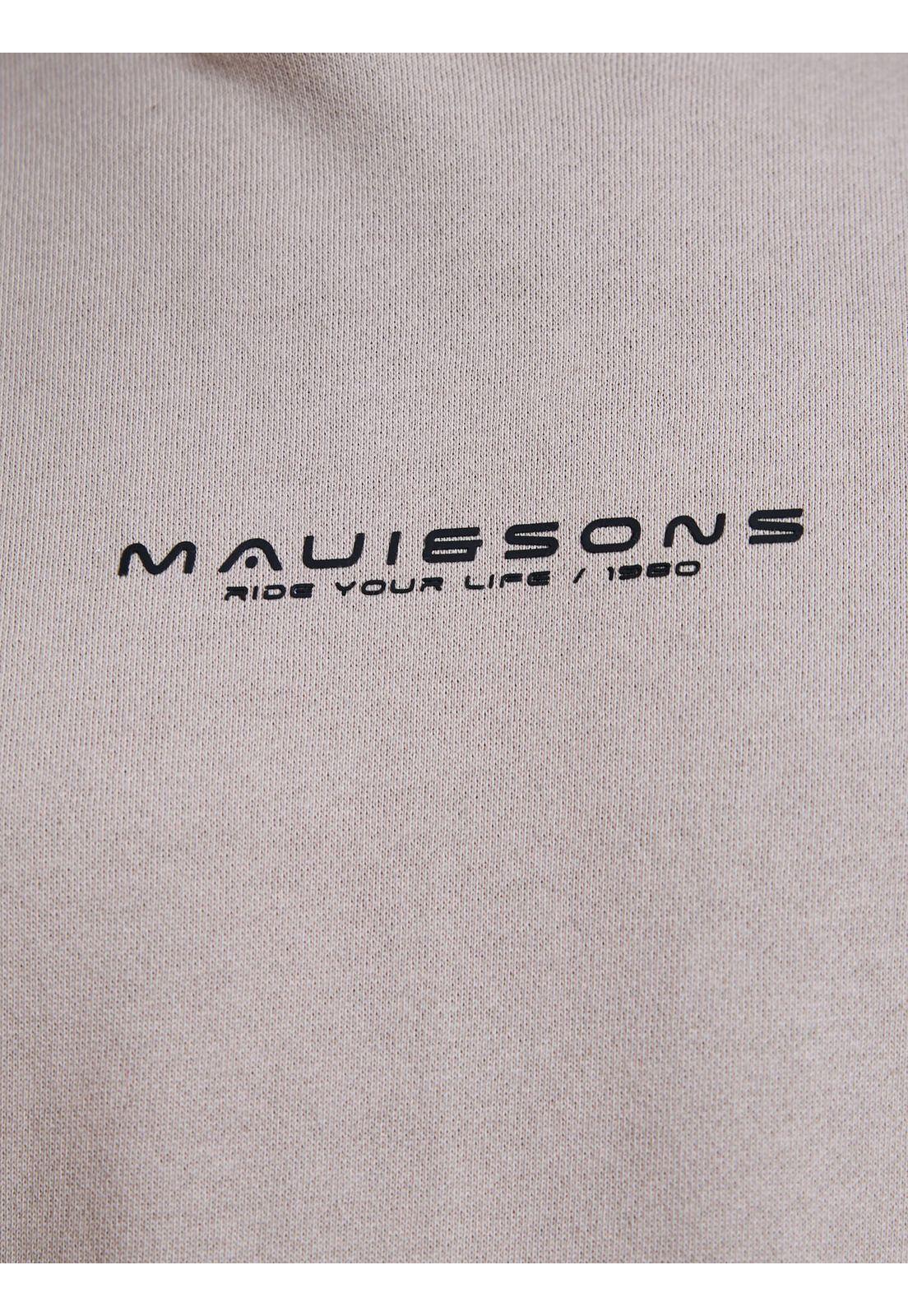 Poleron Canguro Script Beige Hombre Maui and Sons-4